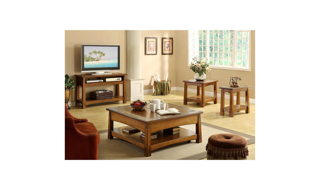 Craftsman Home Chairside Table-End Tables-Jennifer Furniture