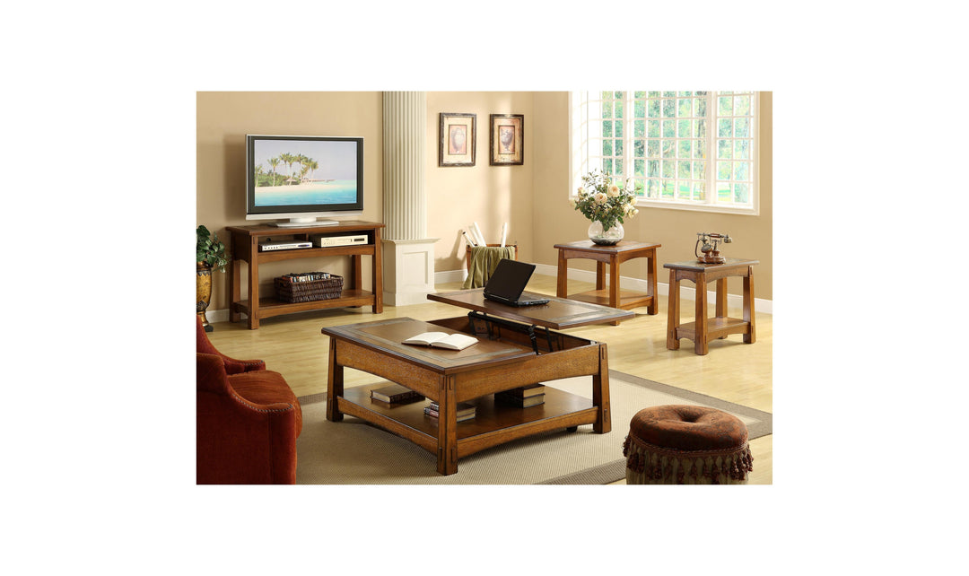 Craftsman Home Chairside Table-End Tables-Jennifer Furniture