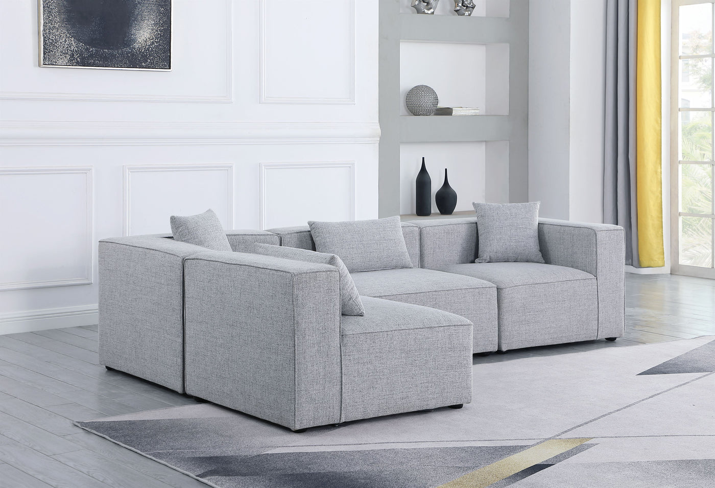 Cube Modular Sectional Sofa-Sectional Sofas-Jennifer Furniture