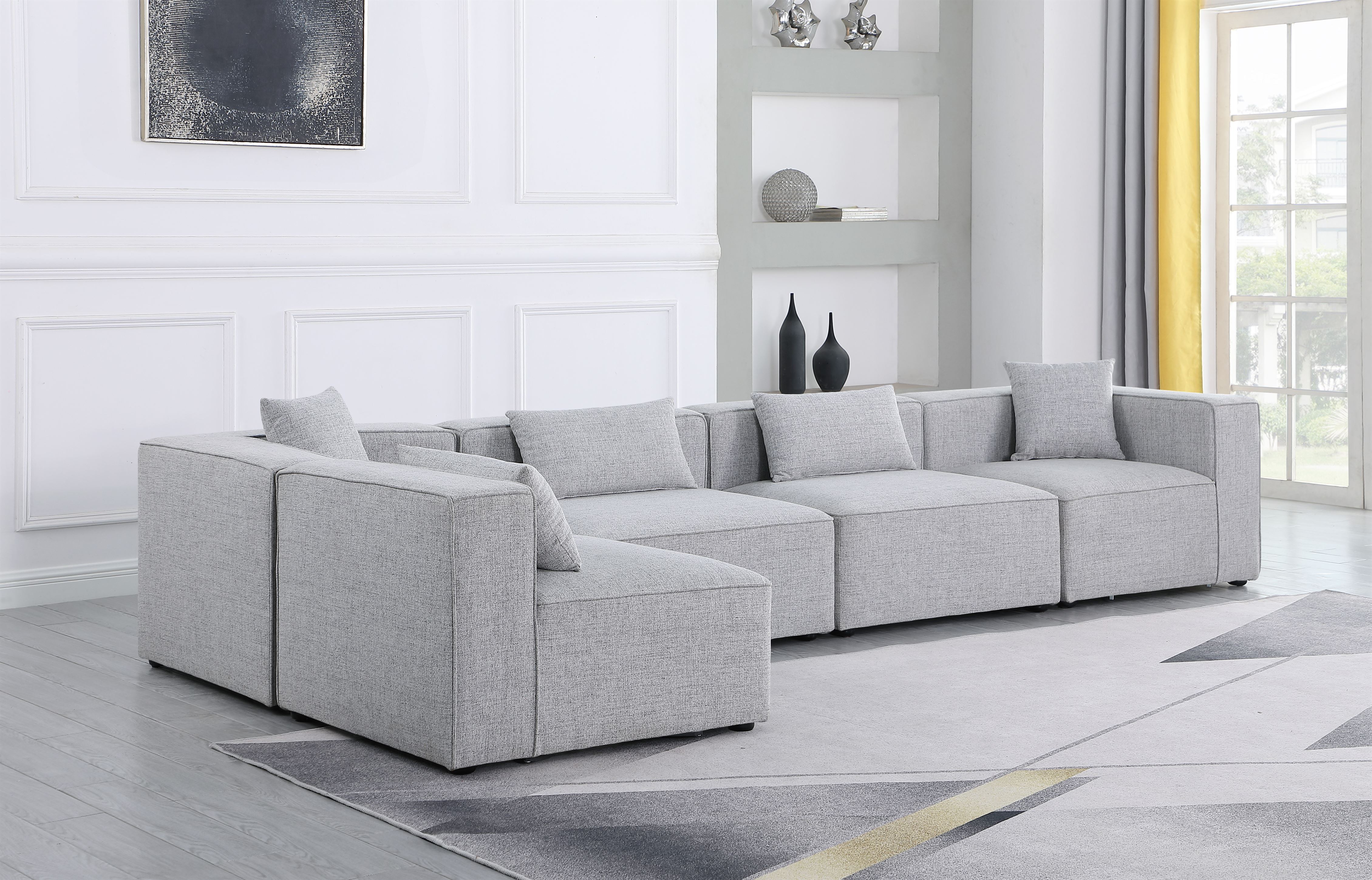 Cube Modular Sectional Sofa-Sectional Sofas-Jennifer Furniture