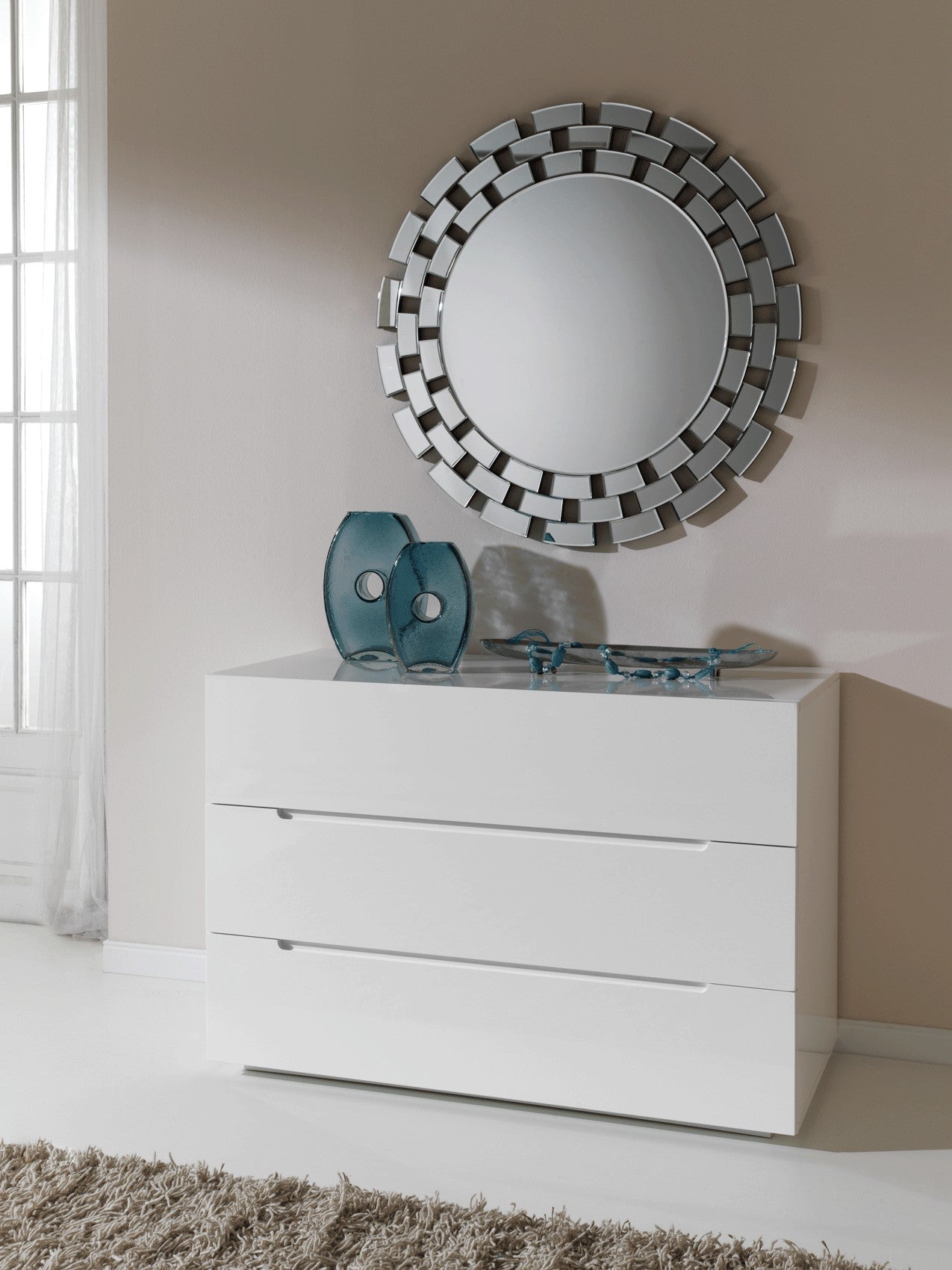 Buy ESF Furniture Cute 3-Drawer Dresser in White High Gloss Finish Online Jennifer Furniture Buy ESF Furniture Cute 3-Drawer Dresser in White High Gloss Finish Online Jennifer Furniture