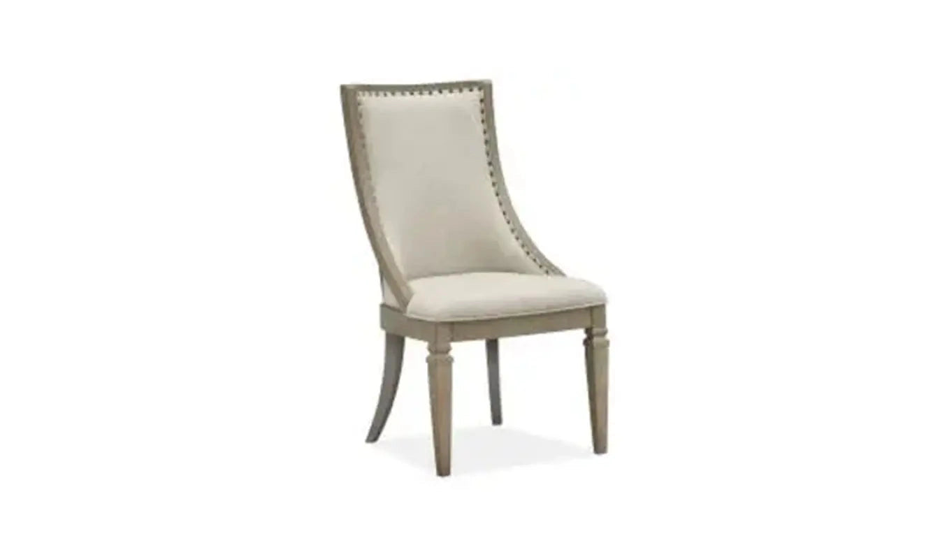 Lancaster Dining Arm Chair w-Upholstered Seat & Back 
