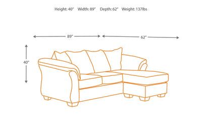 Darcy Sofa Chaise-Jennifer Furniture