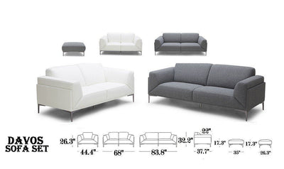Davos Loveseat-Loveseats-Jennifer Furniture