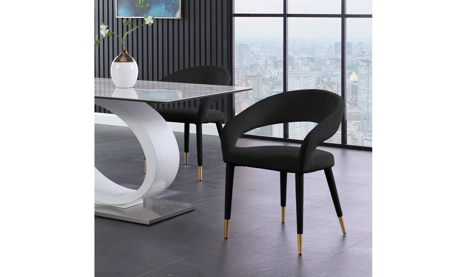 GMFK520○Meridian Furniture / メディリアンファニチャ Buy Meridian Furniture Destiny Rounded Back Upholstered Dining