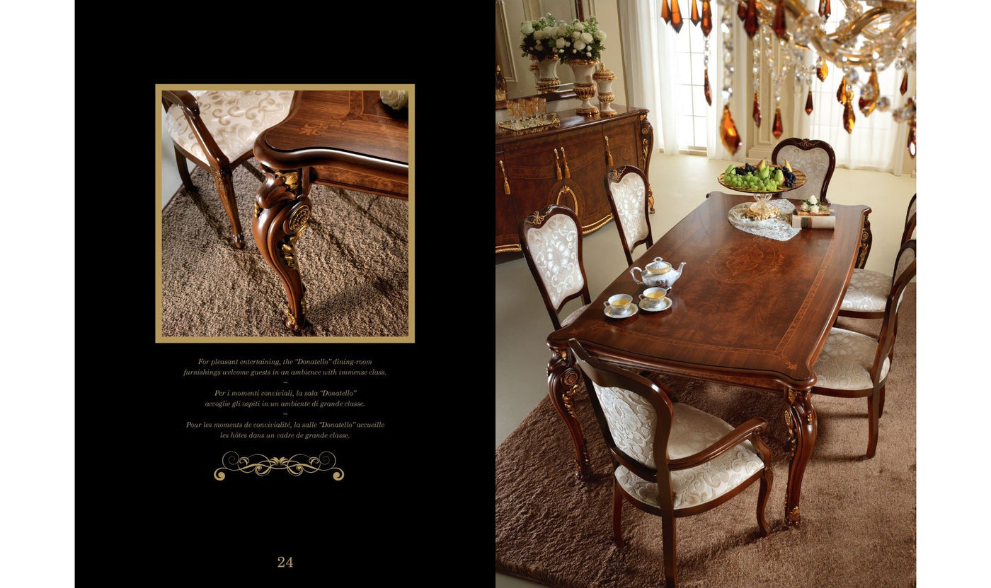 Donatello Rectangular Extendable Dining Table-Dining Tables-Jennifer Furniture