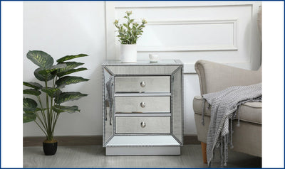 Elegant Chest-16S-Antique Silver-Storage Chests-Jennifer Furniture