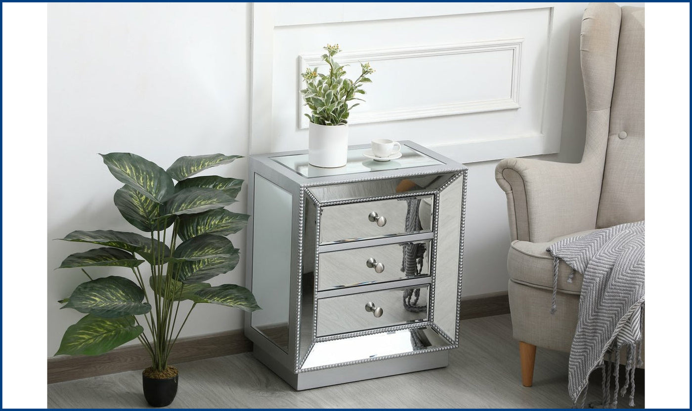 Elegant Chest-16S-Antique Silver-Storage Chests-Jennifer Furniture