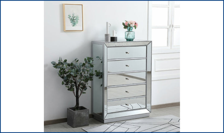 Elegant Chest-26S-Antique Silver-Storage Chests-Jennifer Furniture