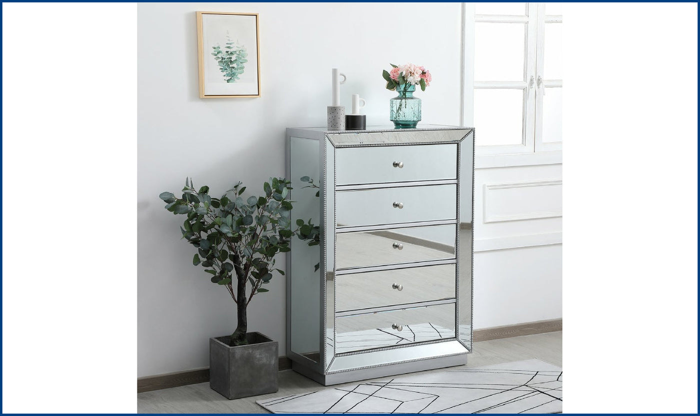 Elegant Chest-26S-Antique Silver-Storage Chests-Jennifer Furniture