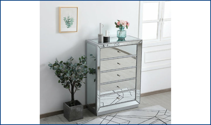 Elegant Chest-26S-Antique Silver-Storage Chests-Jennifer Furniture