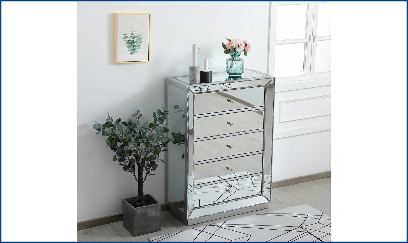 Elegant Chest-26S-Antique Silver-Storage Chests-Jennifer Furniture