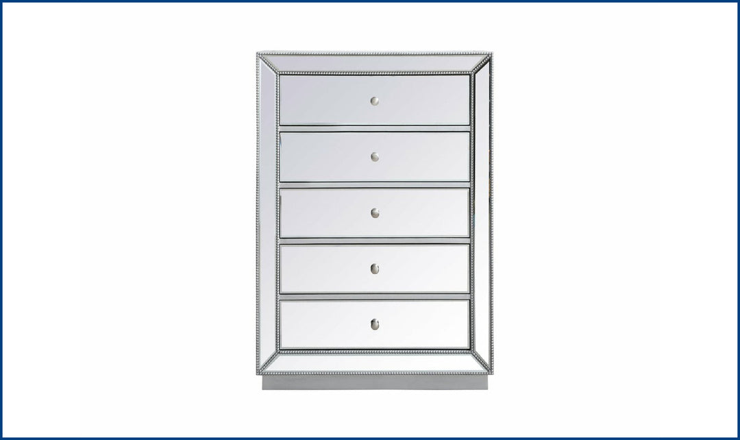 Elegant Chest-26S-Antique Silver-Storage Chests-Jennifer Furniture
