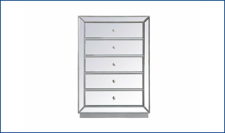 Elegant Chest-26S-Antique Silver-Storage Chests-Jennifer Furniture