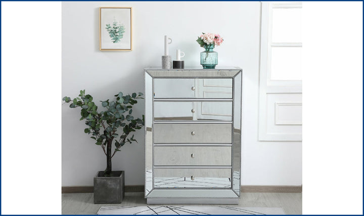 Elegant Chest-26S-Antique Silver-Storage Chests-Jennifer Furniture