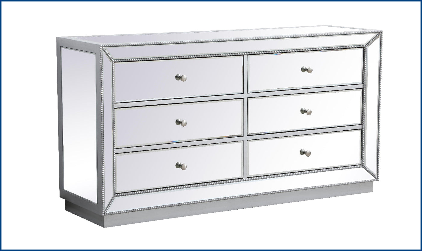 Elegant Dresser-Antique Silver-Dressers-Jennifer Furniture