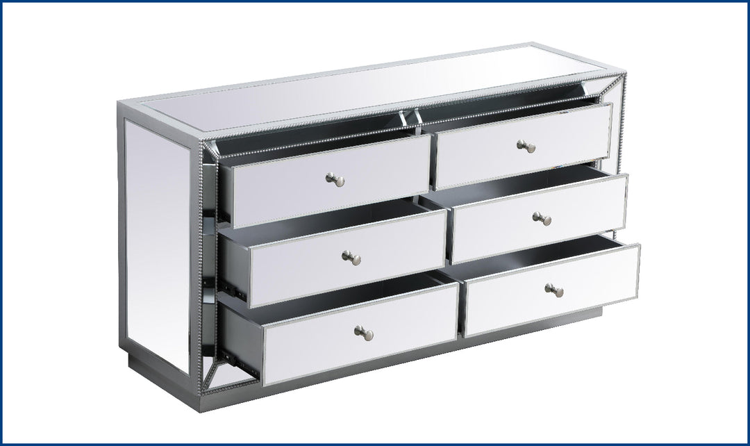 Elegant Dresser-Antique Silver-Dressers-Jennifer Furniture