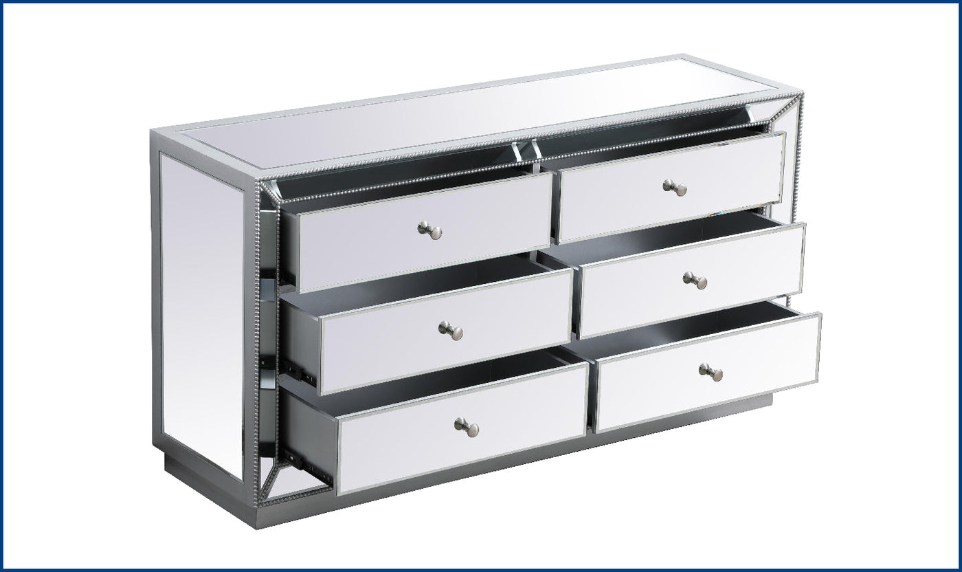 Elegant Dresser-Antique Silver-Dressers-Jennifer Furniture