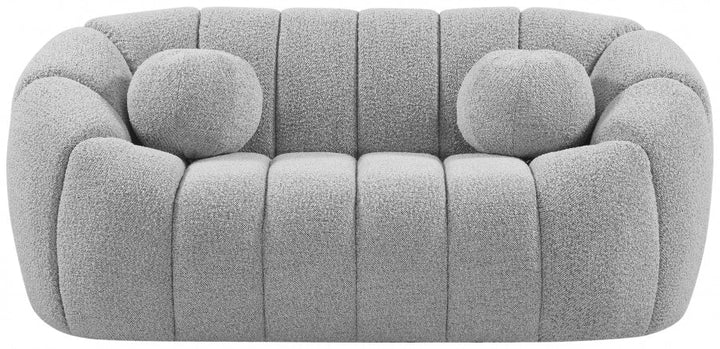 Elijah Boucle Loveseat-Loveseats-Jennifer Furniture