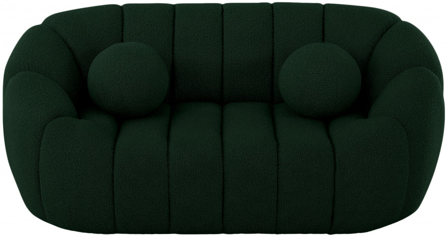 Elijah Boucle Loveseat-Loveseats-Jennifer Furniture