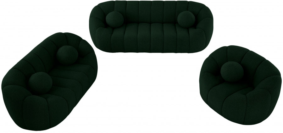 Elijah Boucle Loveseat-Loveseats-Jennifer Furniture