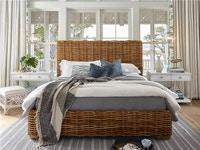 ELLIOT KEY WOVEN QUEEN BED-Beds-Jennifer Furniture