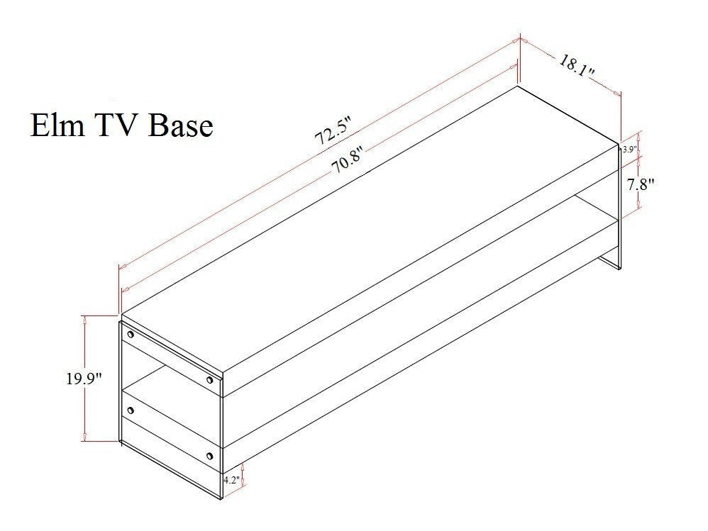 Elm TV Base-Entertainment Centers & Tv Stands-Jennifer Furniture