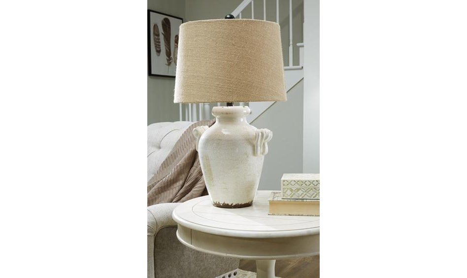 Emelda Ceramic Table Lamp (1/CN)-Table Lamps-Jennifer Furniture