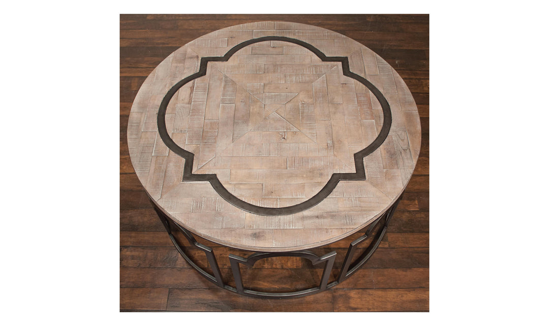 Estelle Round Cocktail Table-Coffee Tables-Jennifer Furniture