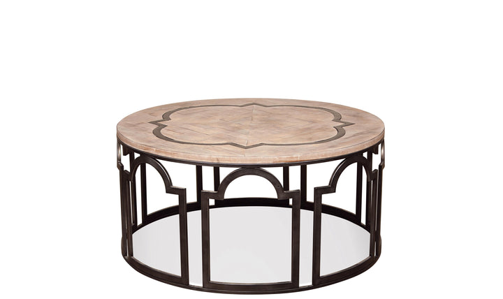 Estelle Round Cocktail Table-Coffee Tables-Jennifer Furniture