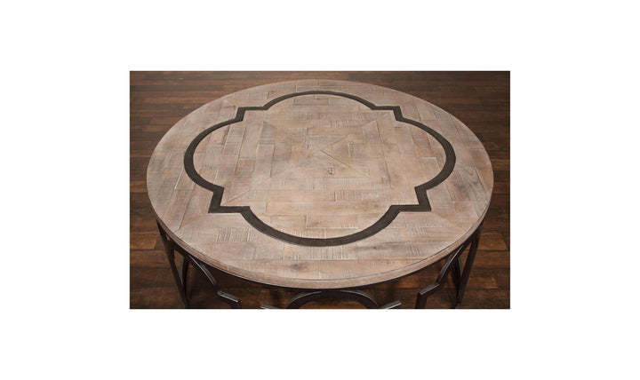 Estelle Round Cocktail Table-Coffee Tables-Jennifer Furniture