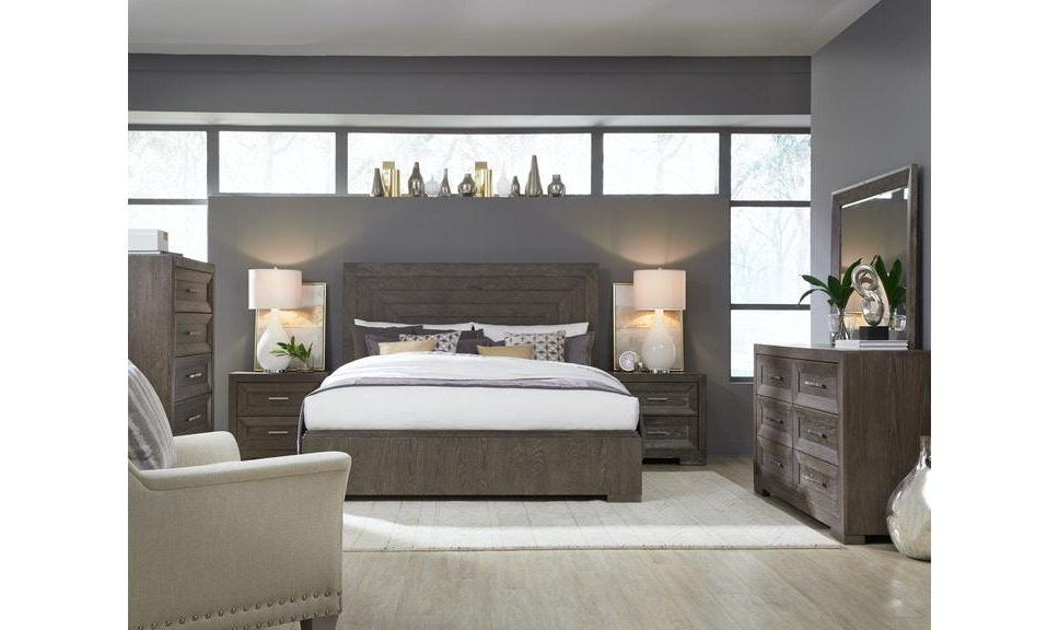 Facets Complete Queen Shelter Bed-Beds-Jennifer Furniture