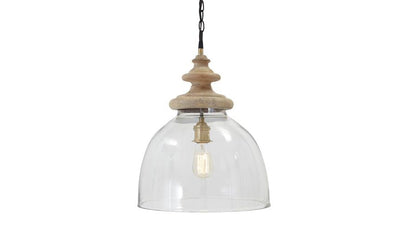 Farica Glass Pendant Light (1/CN)-Table Lamps-Jennifer Furniture
