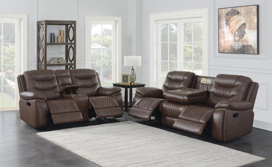 Flamenco Motion Loveseat-Loveseats-Jennifer Furniture