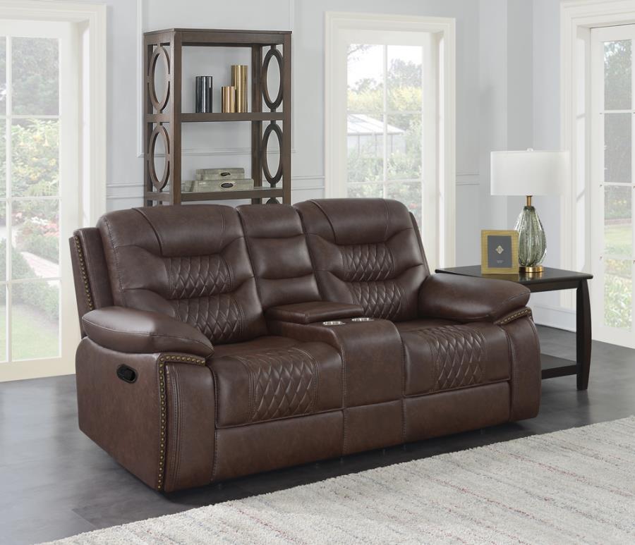 Flamenco Motion Loveseat-Loveseats-Jennifer Furniture