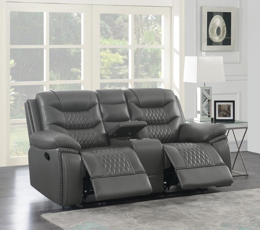 Flamenco Motion Loveseat-Loveseats-Jennifer Furniture