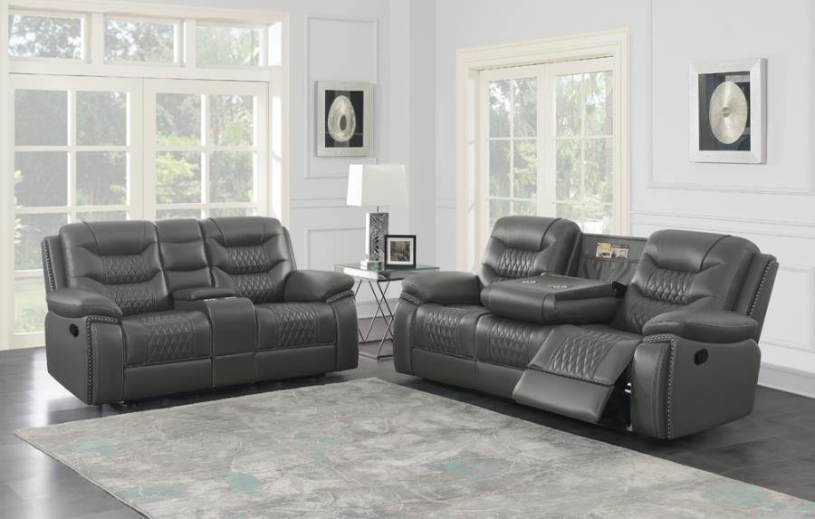 Flamenco Motion Loveseat-Loveseats-Jennifer Furniture