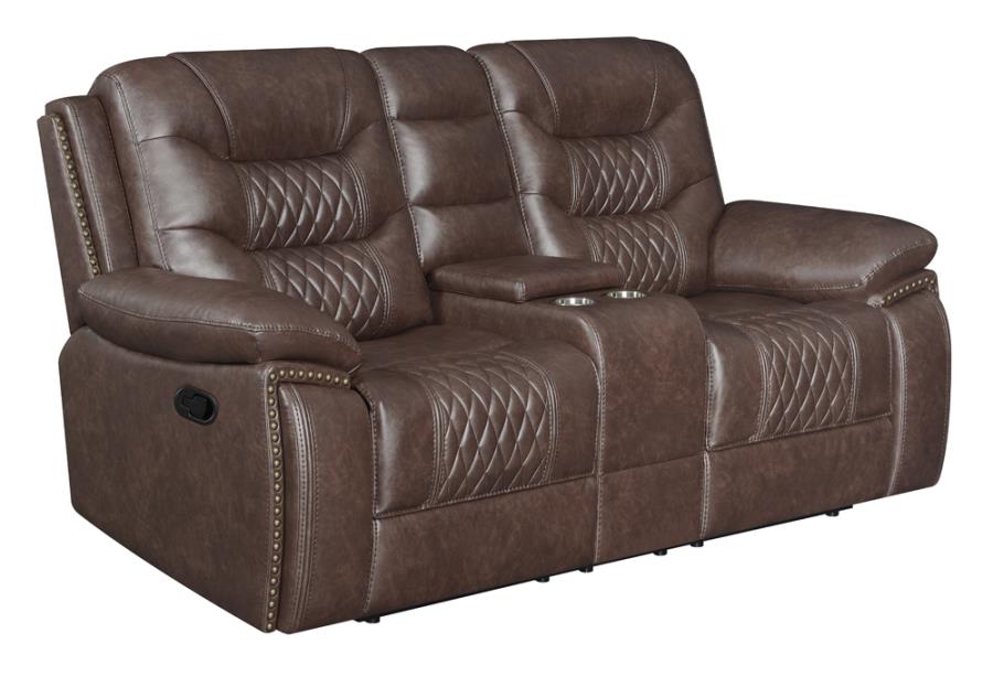 Flamenco Motion Loveseat-Loveseats-Jennifer Furniture