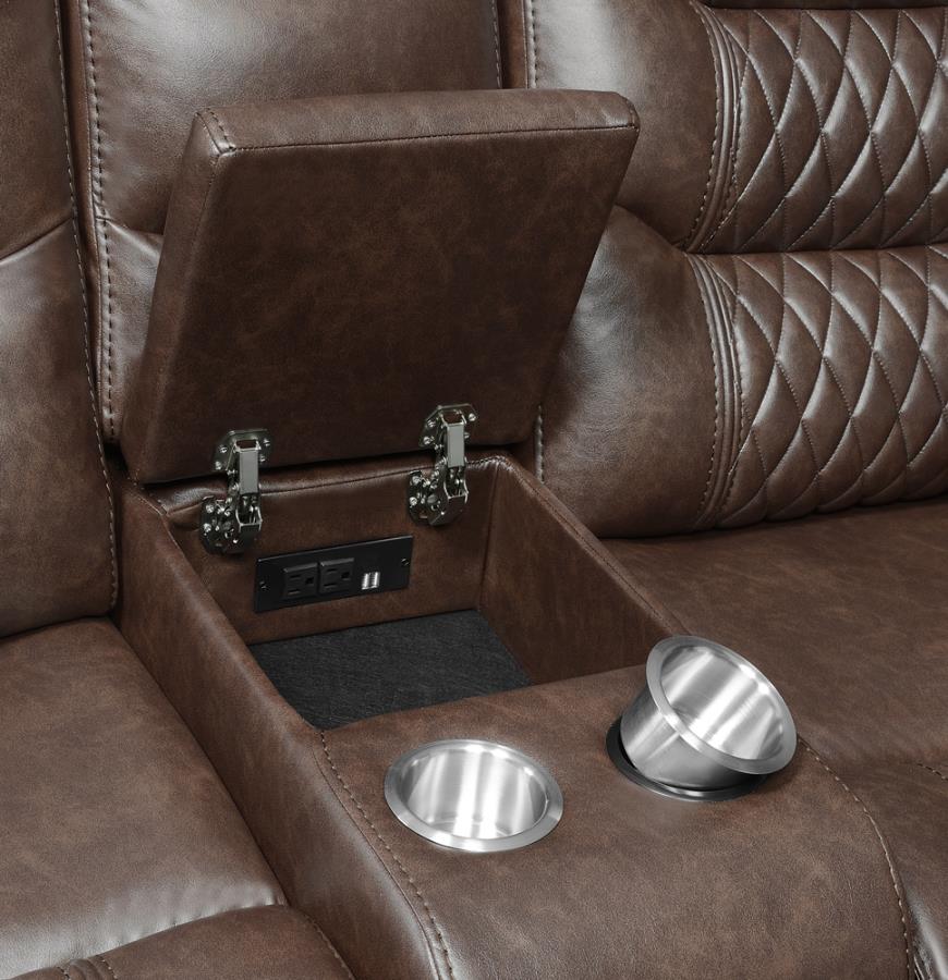 Flamenco Motion Loveseat-Loveseats-Jennifer Furniture