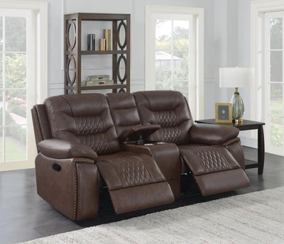 Flamenco Motion Loveseat-Loveseats-Jennifer Furniture