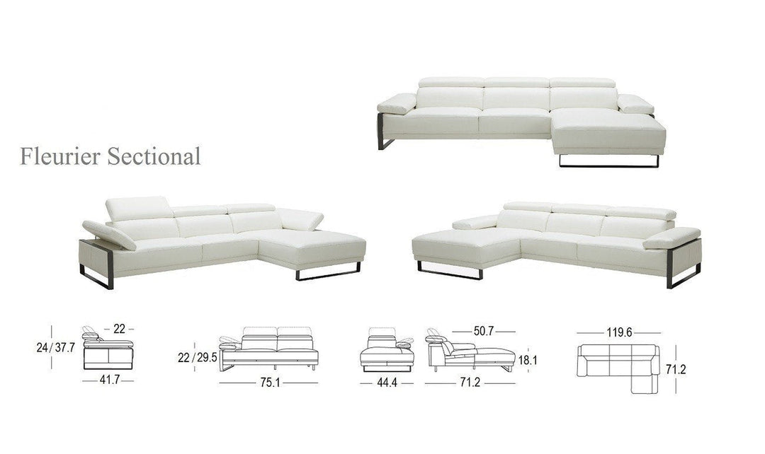 Fleurier Sectional Sofa-Sectional Sofas-Jennifer Furniture