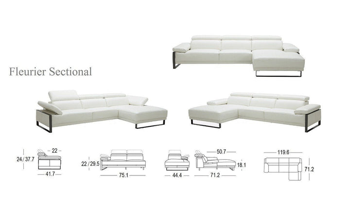 Fleurier Sectional Sofa-Sectional Sofas-Jennifer Furniture