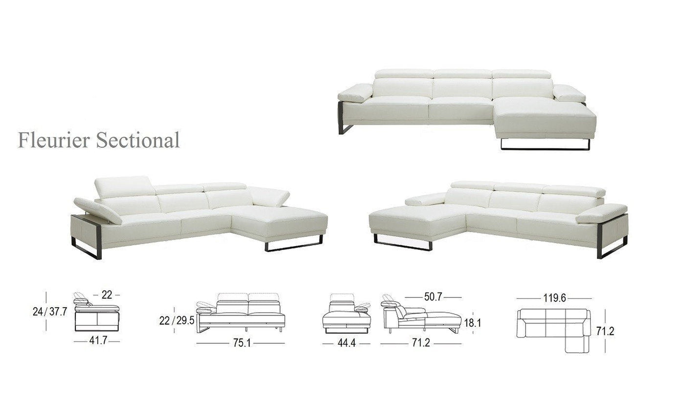 Fleurier Sectional Sofa-Sectional Sofas-Jennifer Furniture