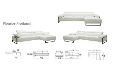 Fleurier Sectional Sofa-Sectional Sofas-Jennifer Furniture