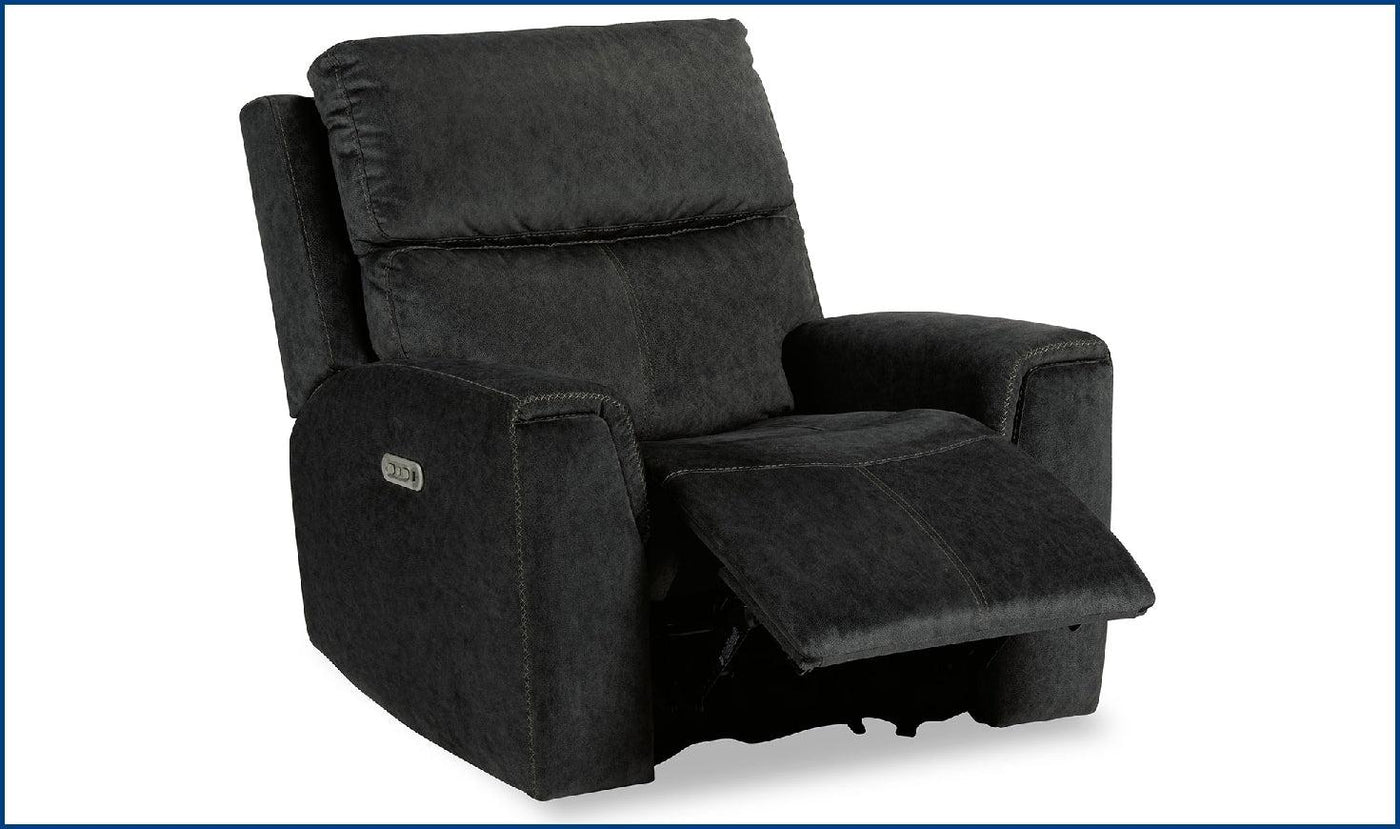 Flexsteel Jarvis Power Recliner with Power Headrest-Recliner Chairs-Jennifer Furniture