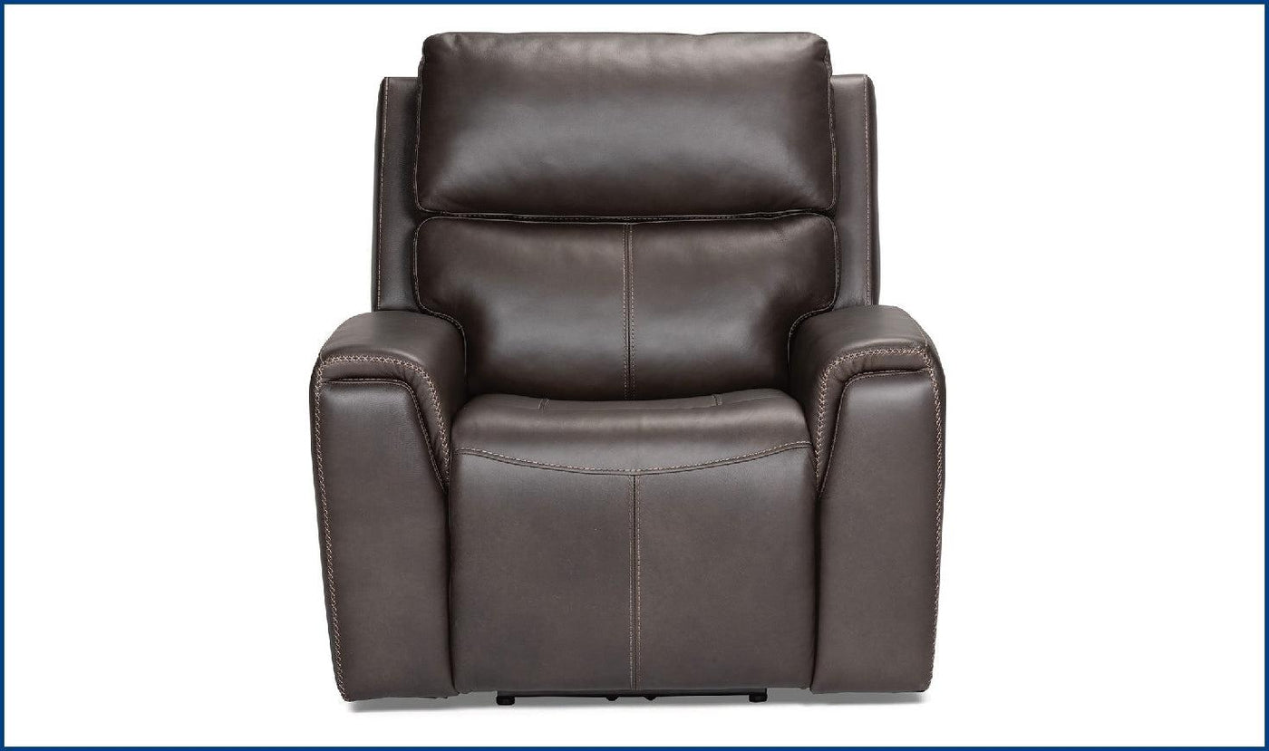 Flexsteel Jarvis Power Recliner with Power Headrest-Recliner Chairs-Jennifer Furniture