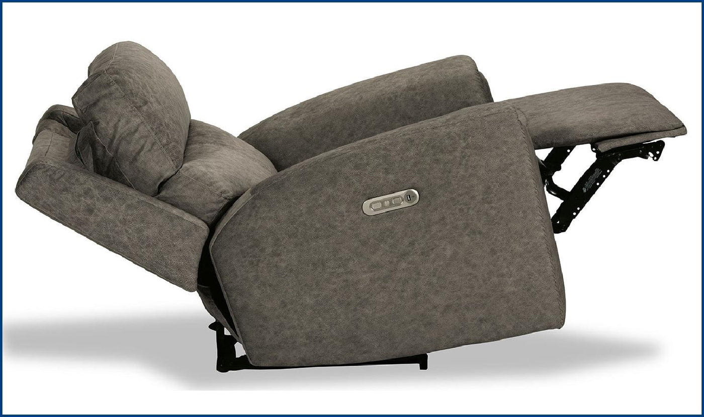 Flexsteel Jarvis Power Recliner with Power Headrest-Recliner Chairs-Jennifer Furniture