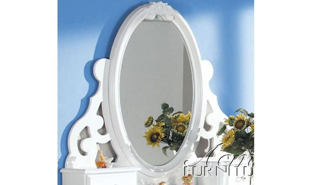 Flora Jewelry Mirror - white-Mirrors-Jennifer Furniture