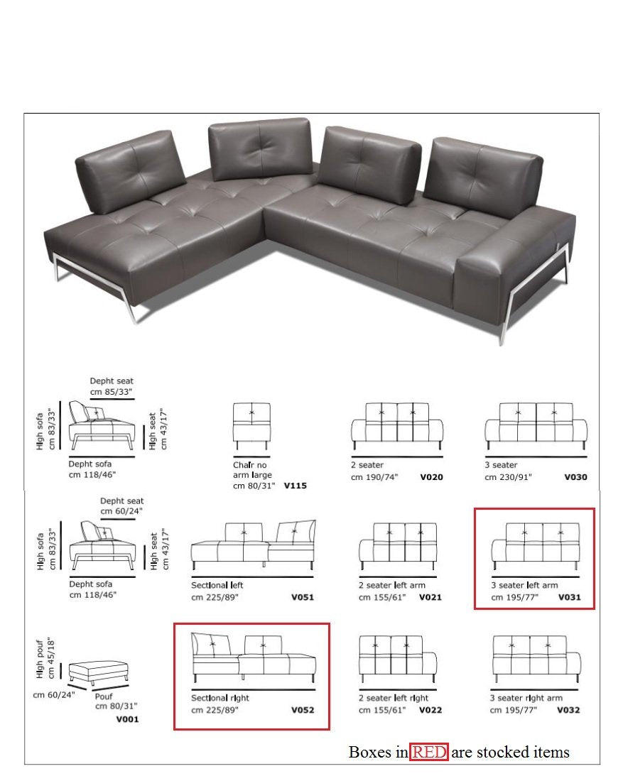 Flou Sectional Sofa-Sectional Sofas-Jennifer Furniture