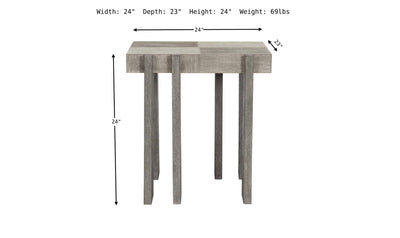 Foundations Rectangle Side Table-End Tables-Jennifer Furniture